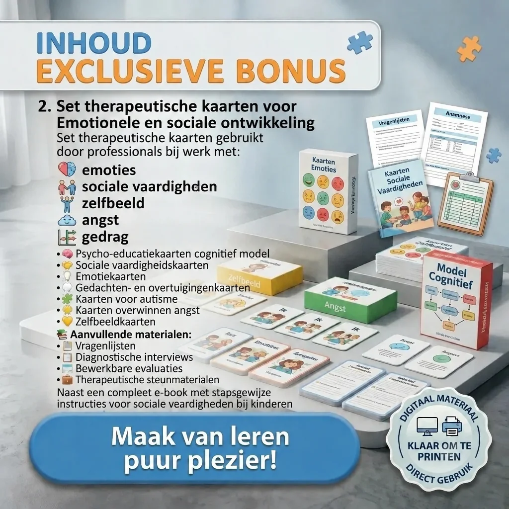 Set therapeutische kaarten voor emotionele en sociale ontwikkeling